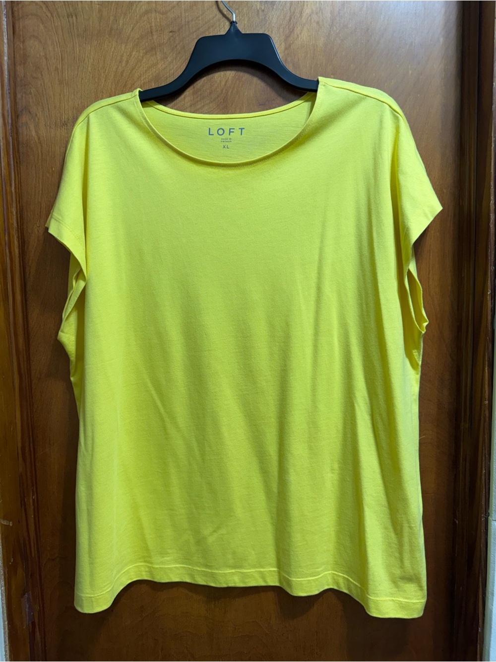 LOFT Bright Yellow Short Sleeve Crewneck Tee